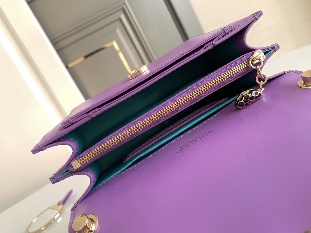 Bvlgari Serpenti Forever Crossbody Bag Purple